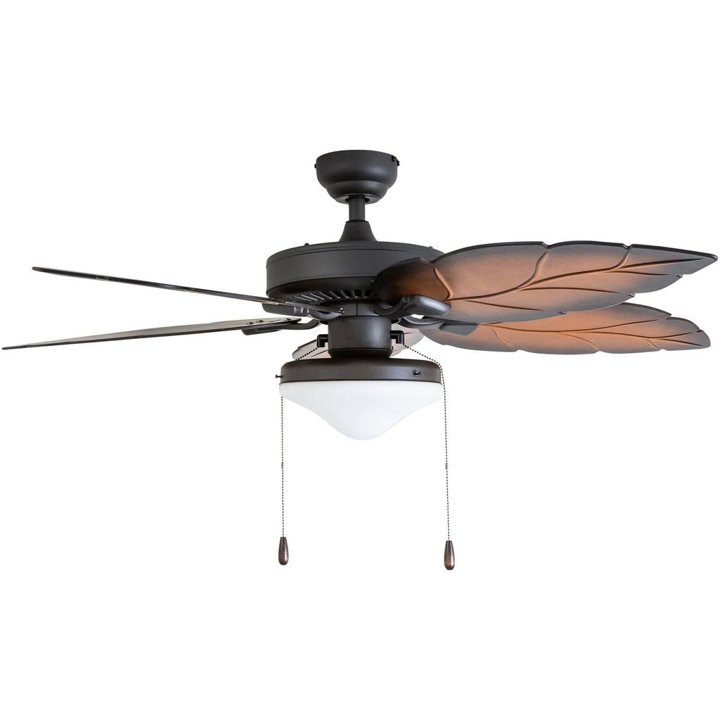 Tropical Aged Bronze Mocha Globe Ceiling Fan with 3-Speed Remote (52-inch) C7515