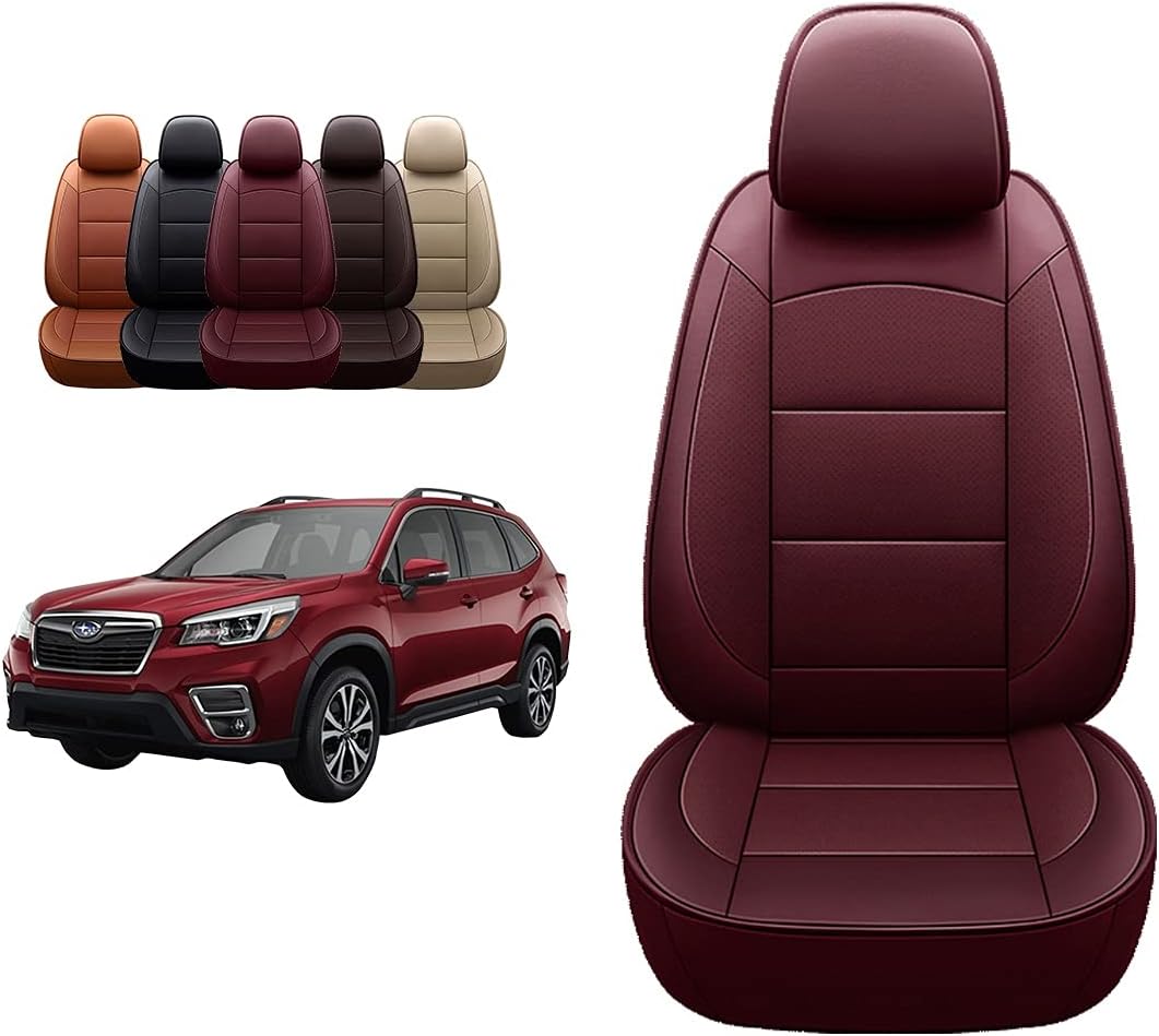 Black Leather Seat Covers for Forester G686