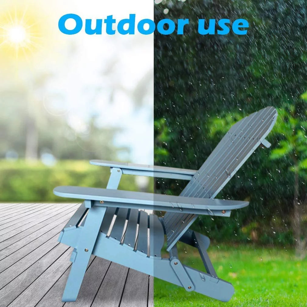 Folding Adirondack Chair Weather Resistant Plastic M607