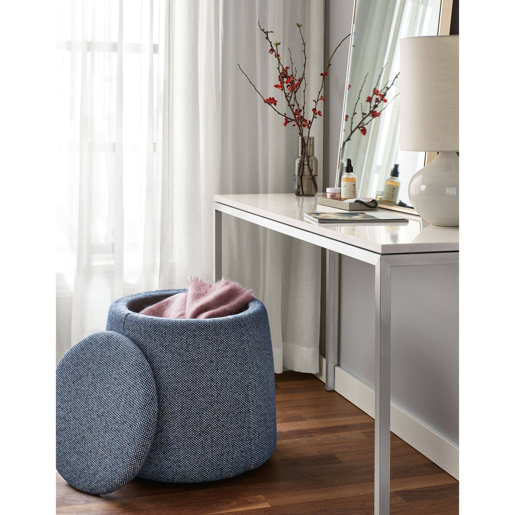 White Venatino Marble Parsons Console Table I8761
