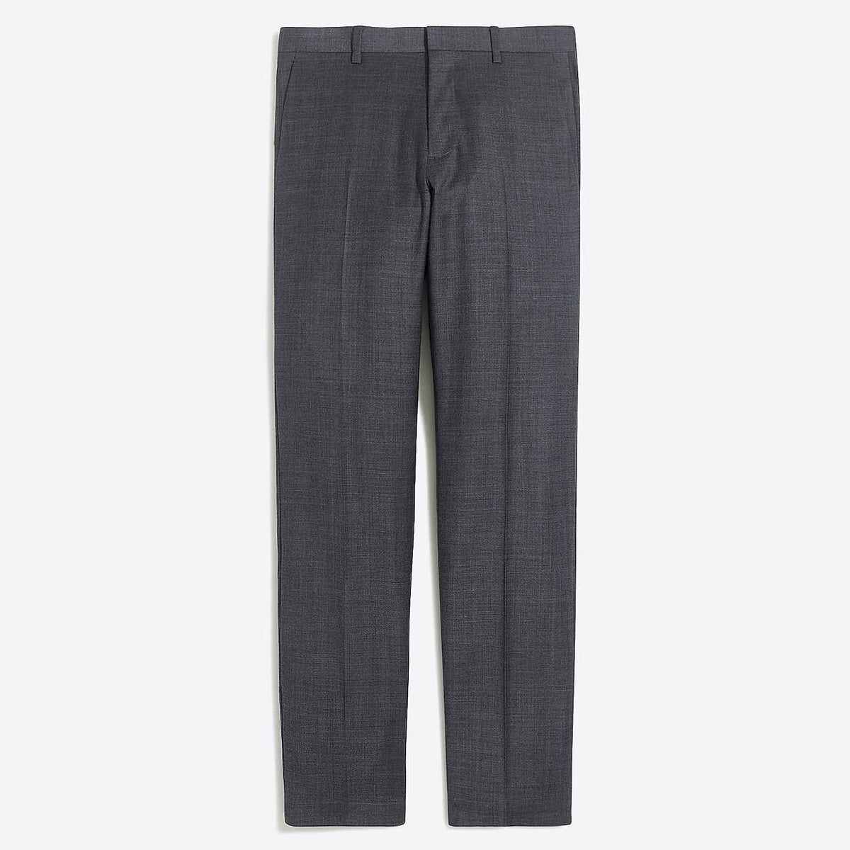 Charcoal Worsted Wool Slim Suit Pant W845