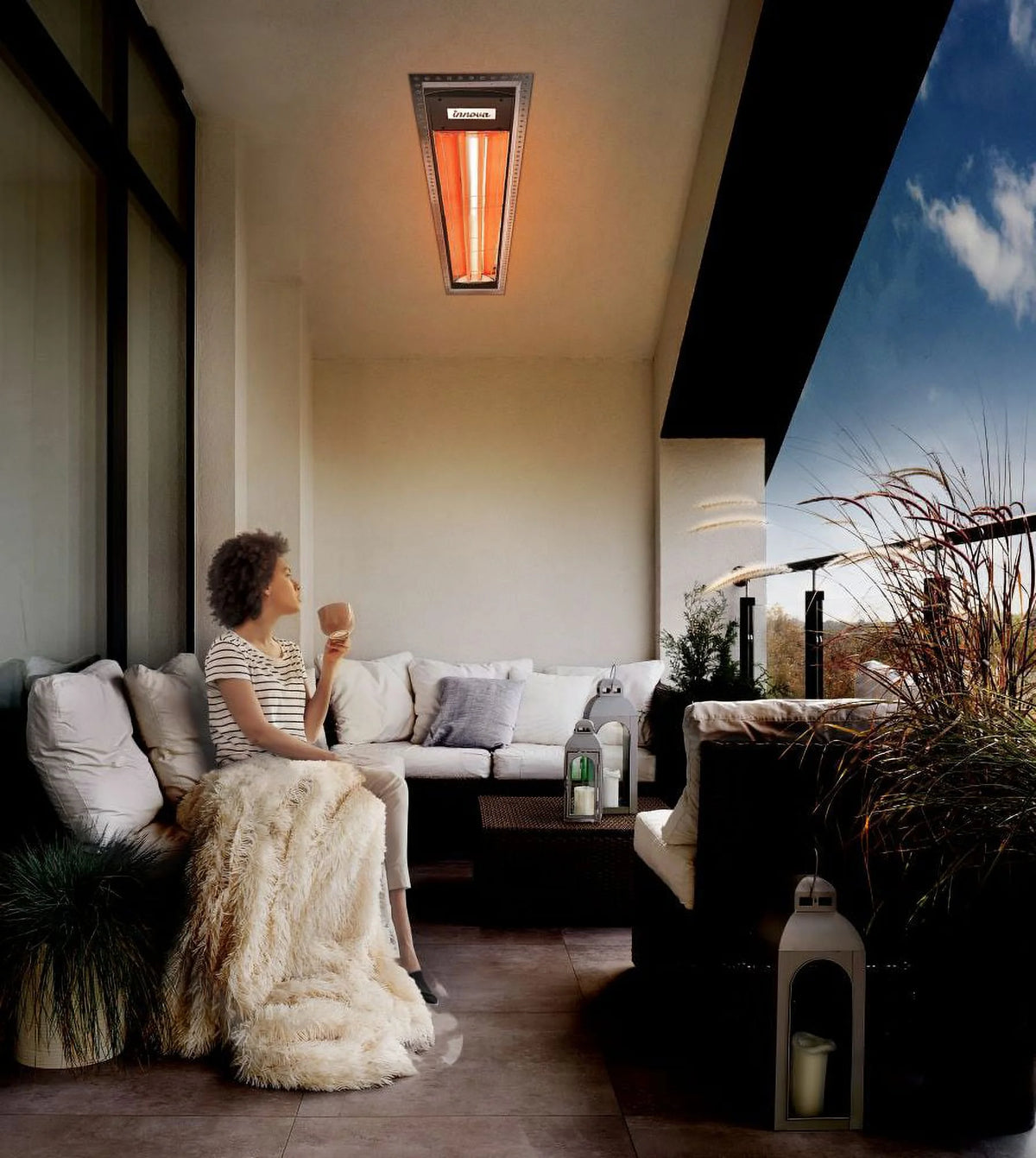 5000 Watt White Electric Infrared Heater R503961