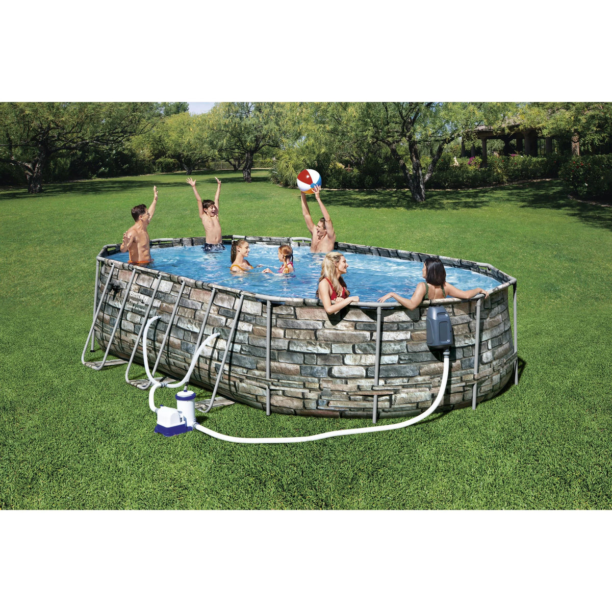 20' x 12' x 48" Oval Above-Ground Pool Set G4471