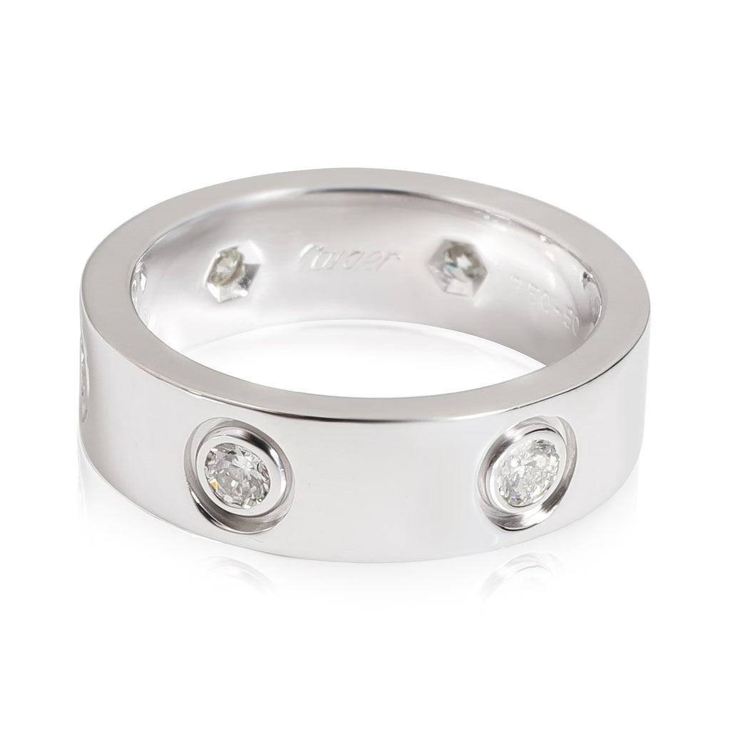 18k White Gold Diamond Ring 0.46 CTW Pre-Owned F719