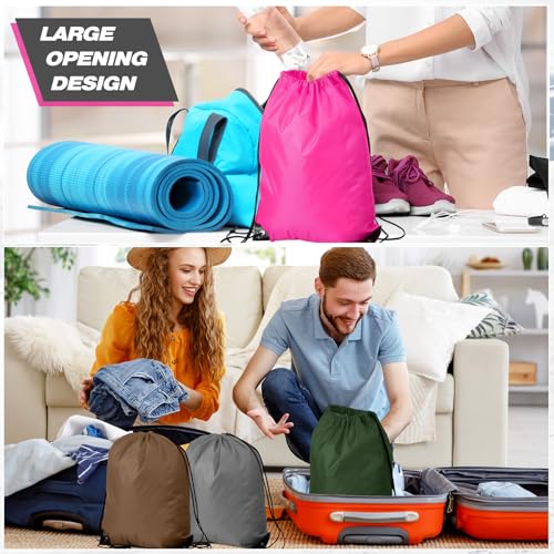 100 Pcs Polyester Drawstring Backpack P23655