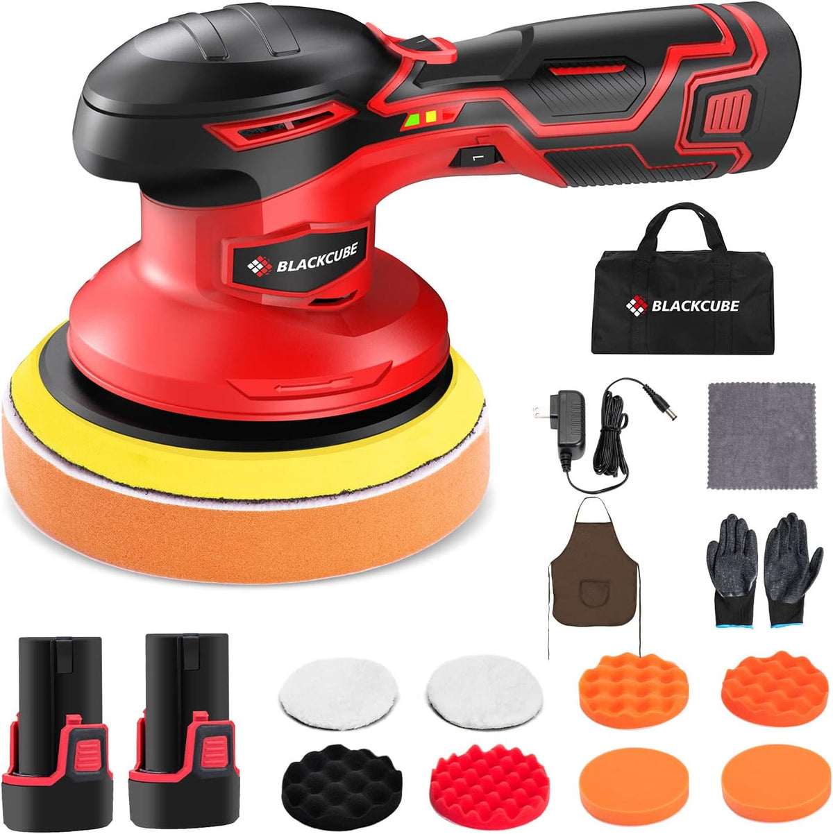 Cordless Car Buffer Polisher with 12V 2.0Ah Battery P31505