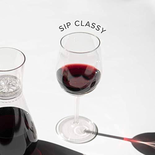 Clear Plastic Stemmed Wine Glasses 14 oz 48 Count R93082