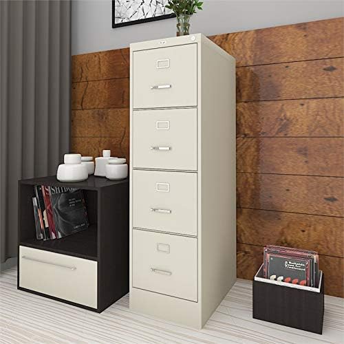 22 Deep 4 Drawer Letter File Cabinet in Putty P104