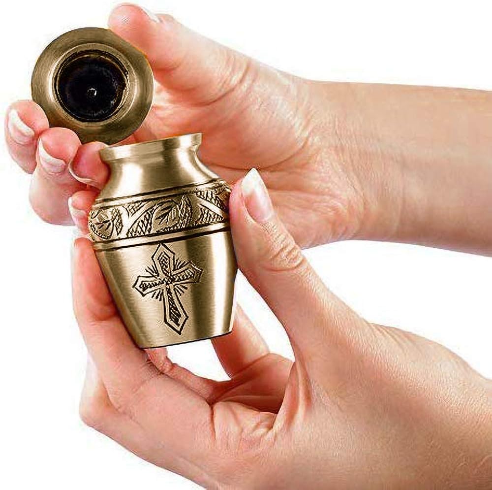 Bronze Small Mini Keepsake Urn Set of 4 E797537