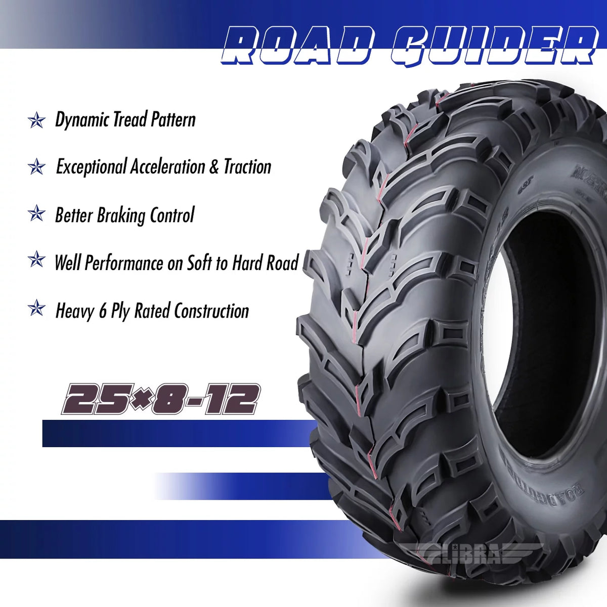 ATV/UTV Tires 25x8-12 Set 2 I674