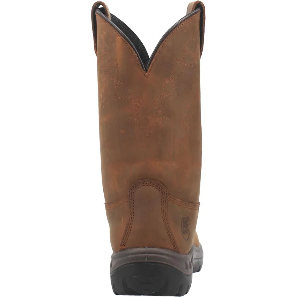 Tan Waterproof Western Work Boot Soft Toe U42177