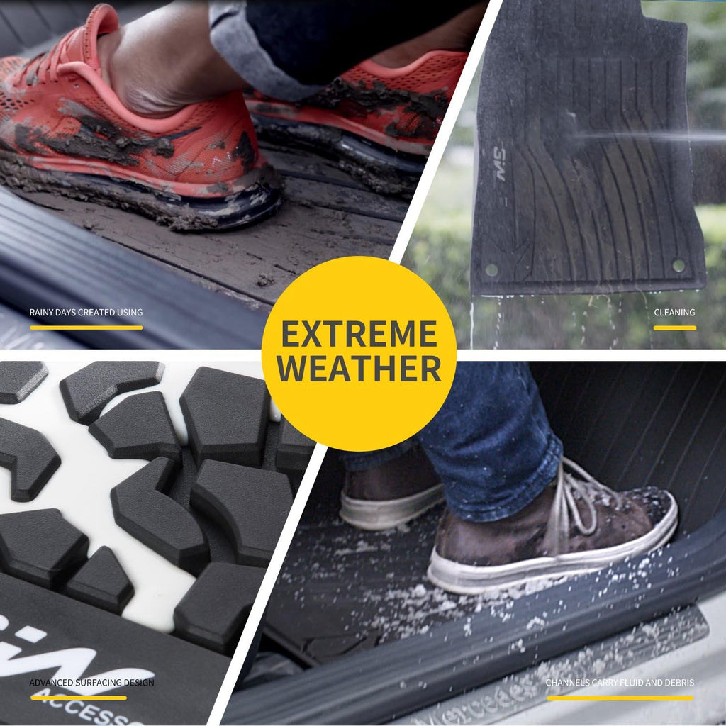 Black TPE All Weather Floor Mats Full Set R59905