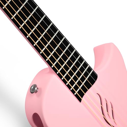 Carbon Fiber Acoustic Guitar 1/2 Size with Starter Bundle Kit (Black) X653540
