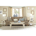 Farmhouse White Wood Coffee Table E9711