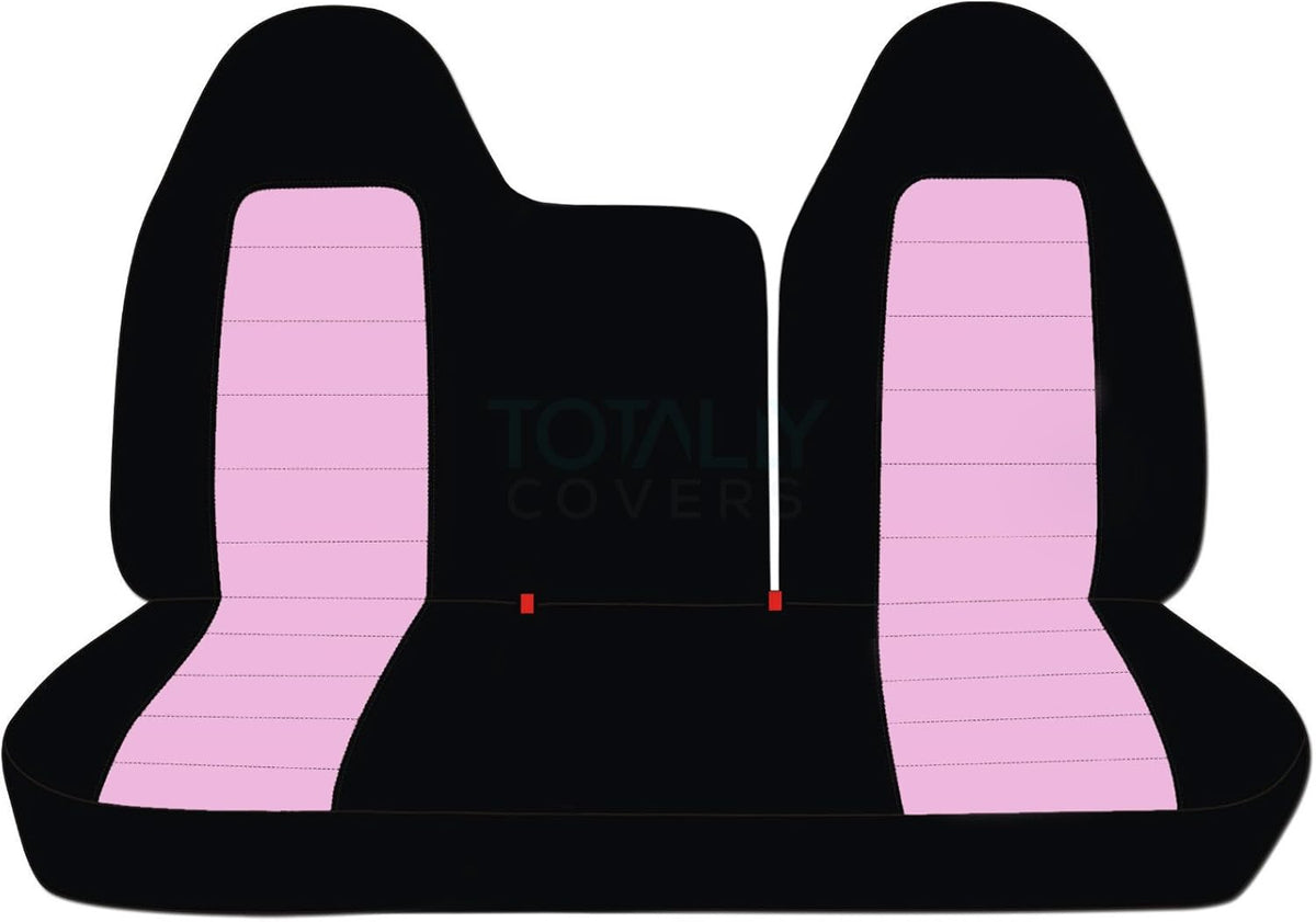 Black & Yellow Two-Tone Truck Seat Covers Q777314