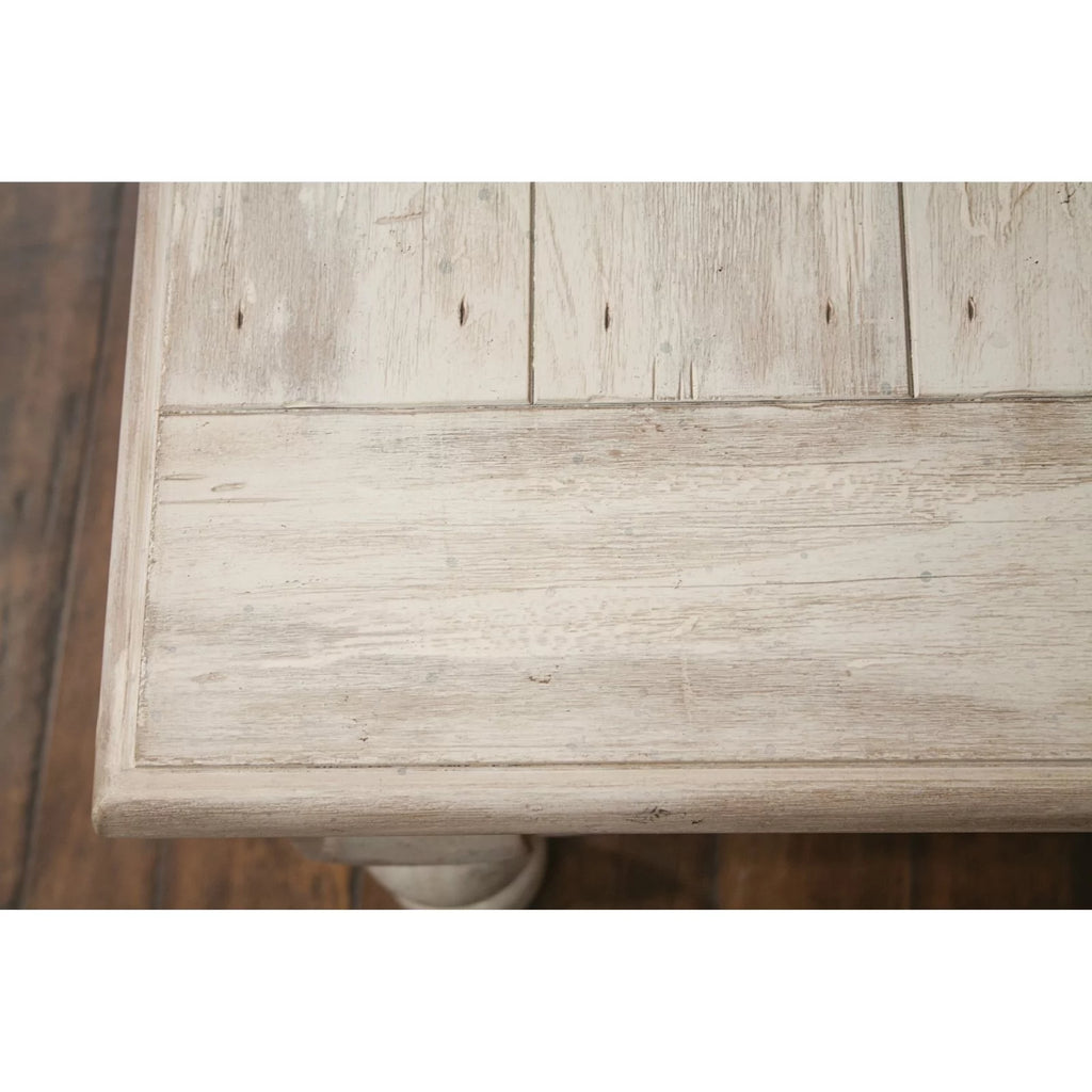 Farmhouse White Wood Coffee Table E9711