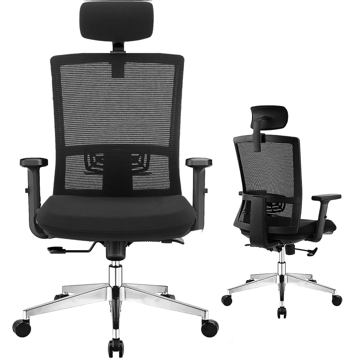 Ergonomic Office Chair with Lumbar Support Black G9386