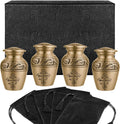 Bronze Small Mini Keepsake Urn Set of 4 E797537