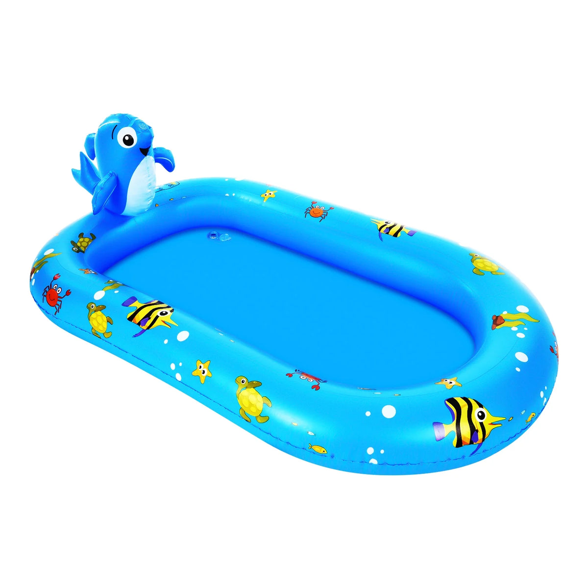 Dolphin Inflatable Sprinkler Pool 67 * 40in Kiddie Pool P205947