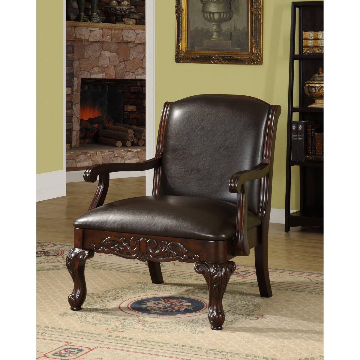 Dark Cherry Accent Chair Y946603