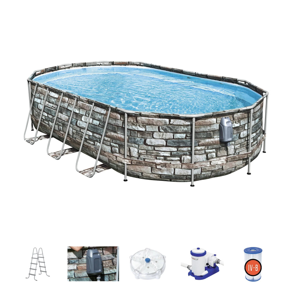 20' x 12' x 48" Oval Above-Ground Pool Set G4471