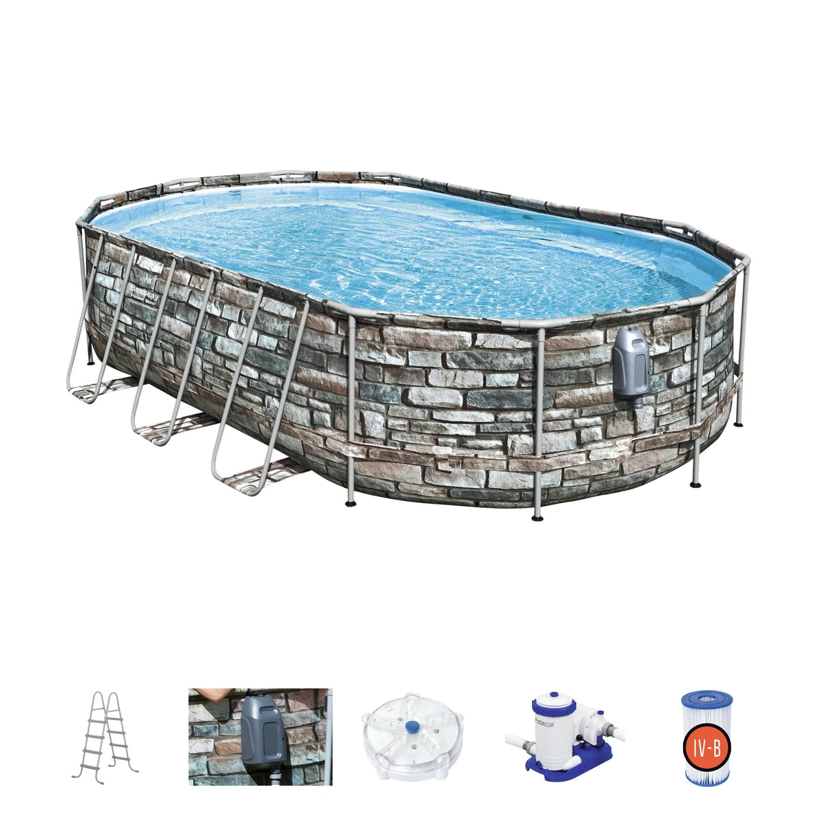 20' x 12' x 48" Oval Above-Ground Pool Set G4471