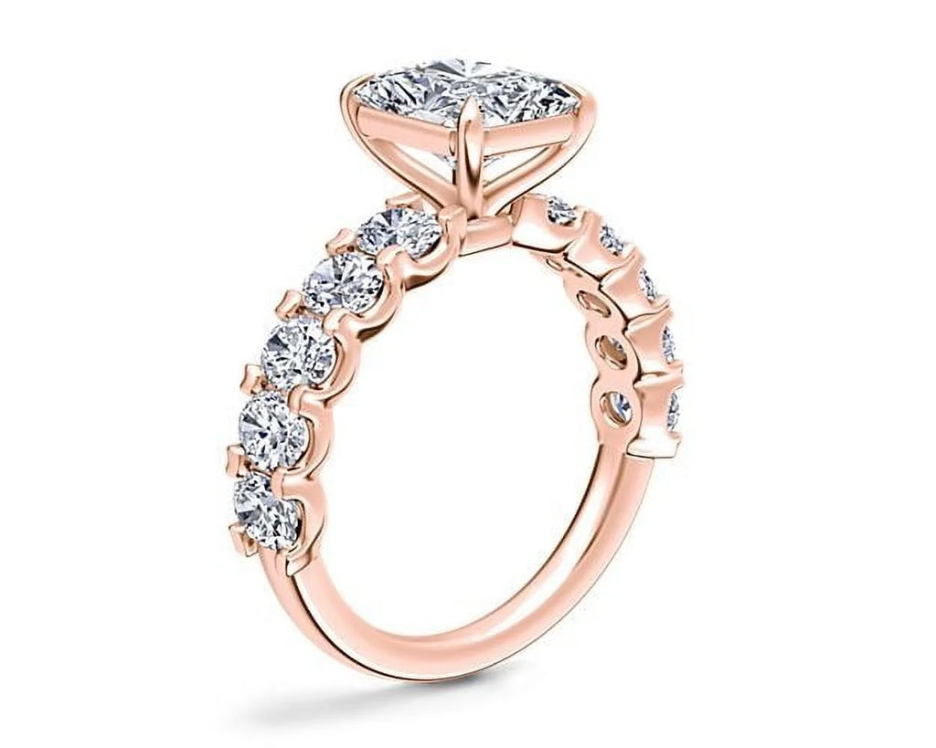 14K Rose Gold Diamond Engagement Ring Y94110