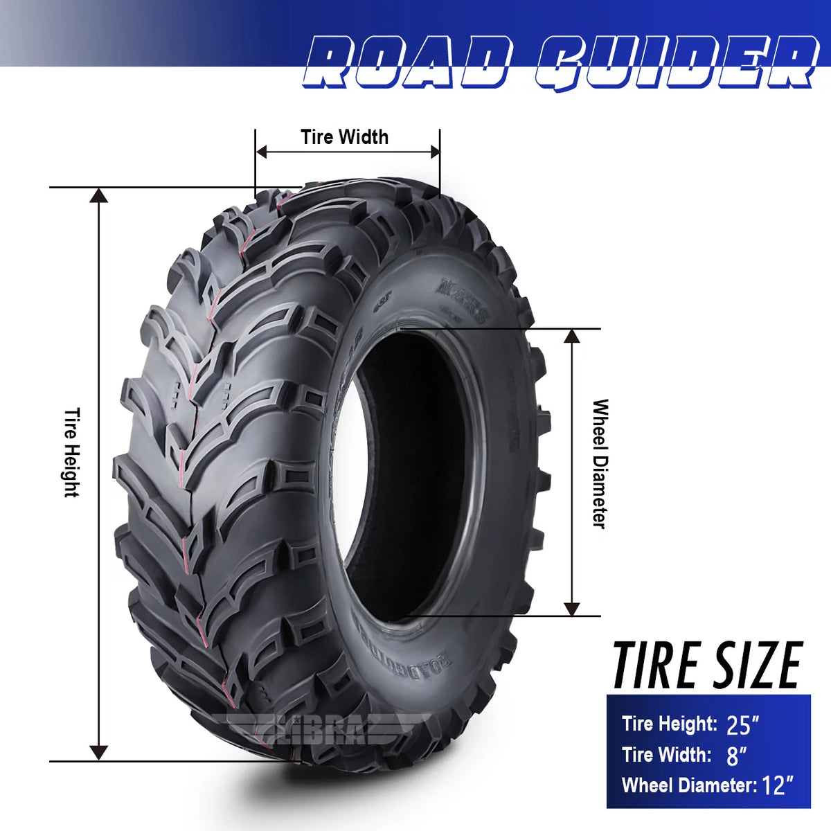ATV/UTV Tires 25x8-12 Set 2 I674