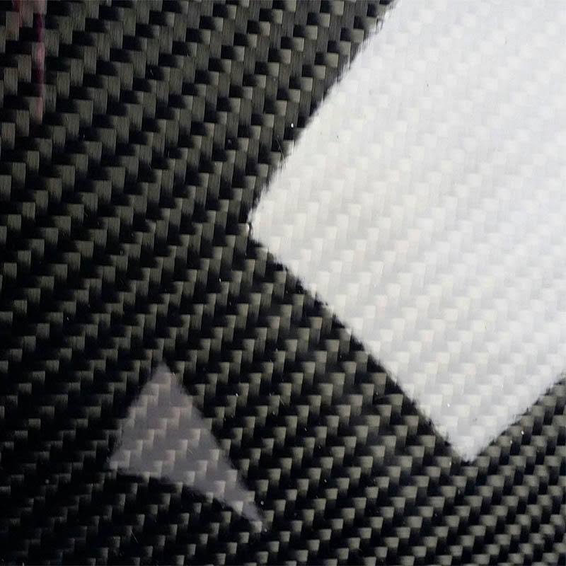 3K Black Plain Weave Carbon Fiber Plate Sheet Glossy Panel T849422