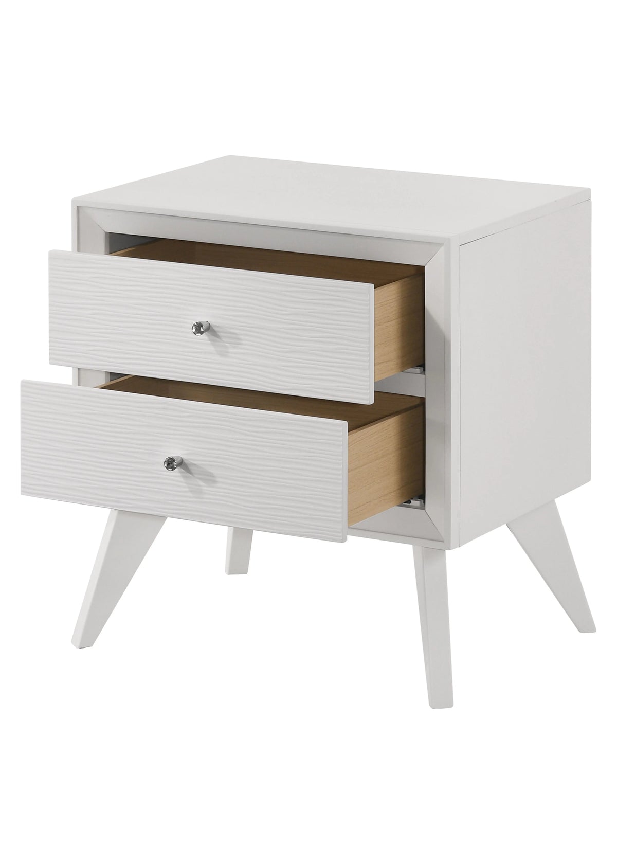 White 2 Drawer Night Stand H420047