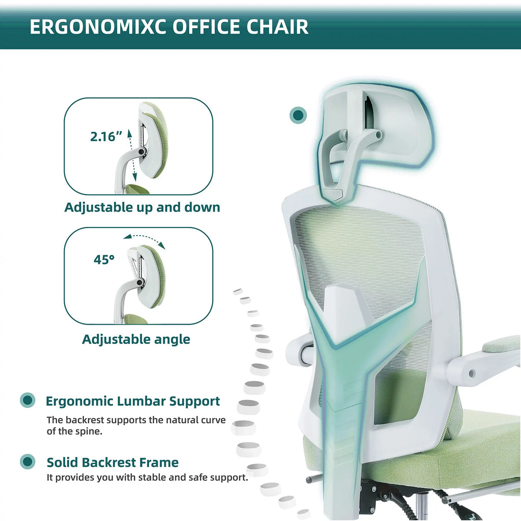 Ergonomic Mesh Office Chair with Lumbar Support M595