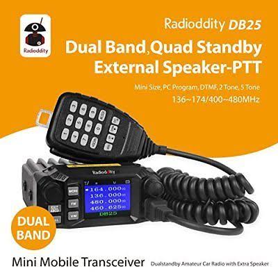 Dual Band VHF UHF 25W Mobile Radio with 4 Color Display H899