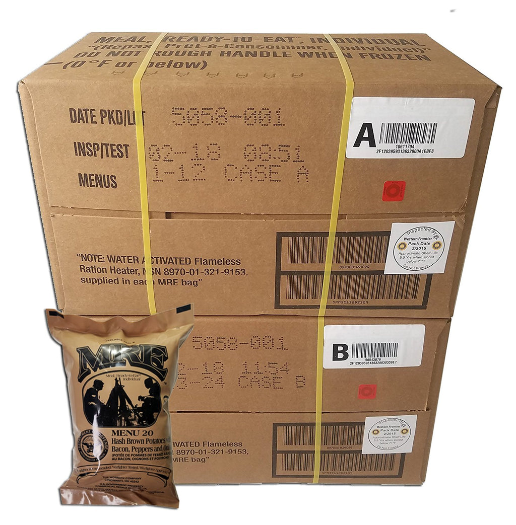 24 Meals Military Surplus Meal Ready to Eat P204