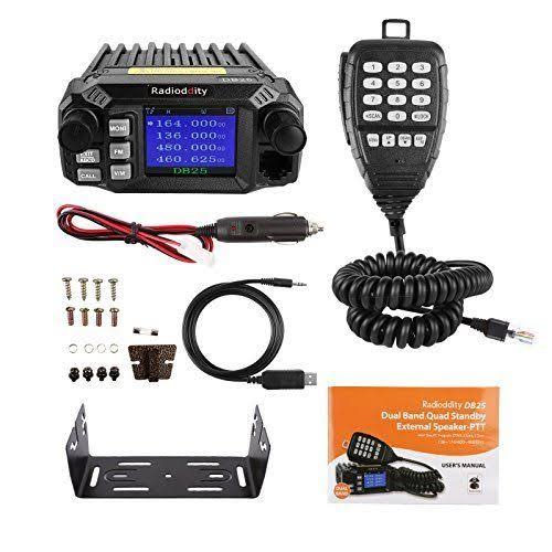 Dual Band VHF UHF 25W Mobile Radio with 4 Color Display H899