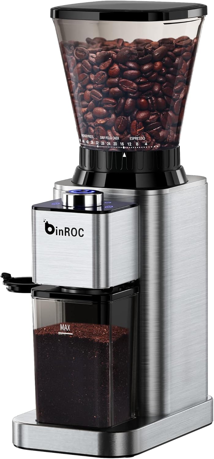 Conical Burr Coffee Grinder with 48 Grind Settings F95346