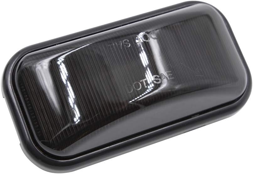 10pcs LED Cab Marker Light Housing Smoke Lens Roof Top Clearance Light Cover M7703