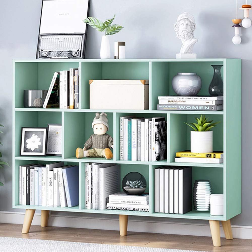 Warm White 3-Tier 5 Cube Wooden Bookshelf N45256