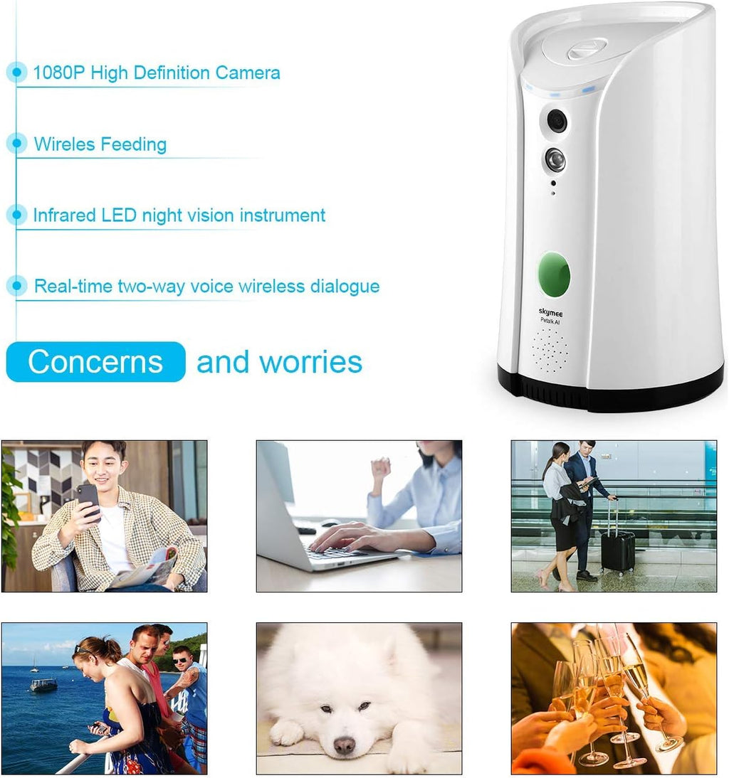 WiFi Remote Pet Camera with 180° PTZ and Night Vision A57143