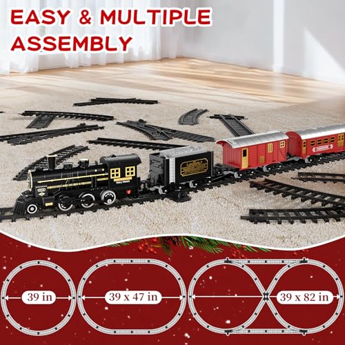 Large Electric Train Set with Realistic Sound, Lights and Smoke N662