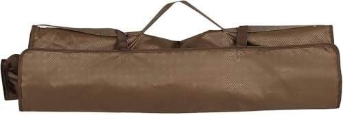 Collapsible Armrests Cup Holder Carry Mat Pet Leash Heavy Duty Foldable Chair Earth Brown M390