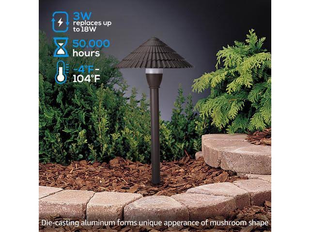 12 Pack 3W 3000K Warm White LED Outdoor Landscape Light B80990
