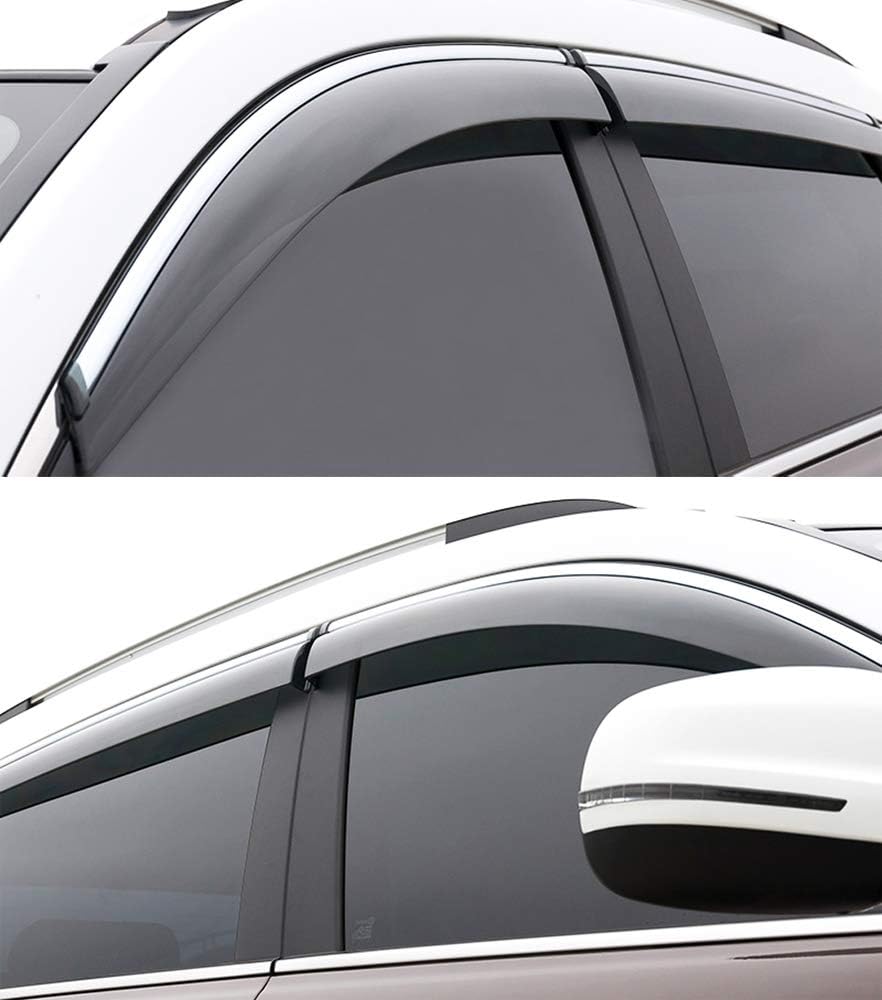 Car Window Visor Vent Shade Deflector Sun Rain Guards M9761