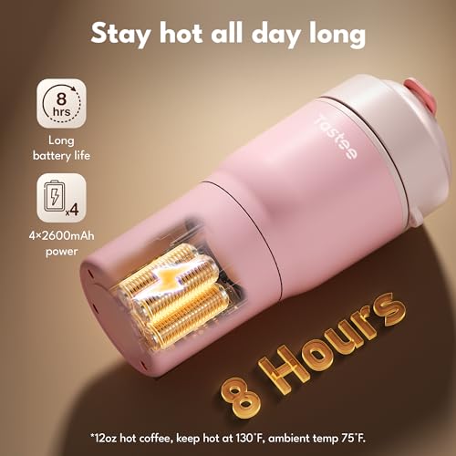 Pink 12oz Heated Travel Mug I19756