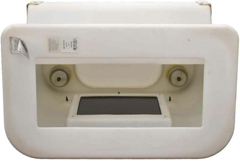 White Beige Pontoon Boat Steering Console X6685