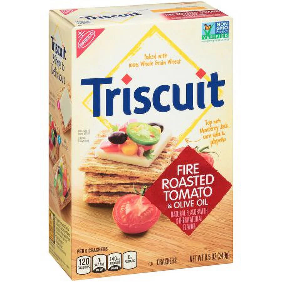 Fire Roasted Tomato & Olive Oil Crackers (Pack of 10) T1298
