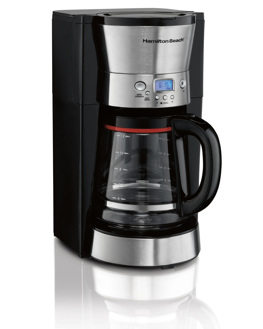12 Cups Black Programmable Coffee Maker J620