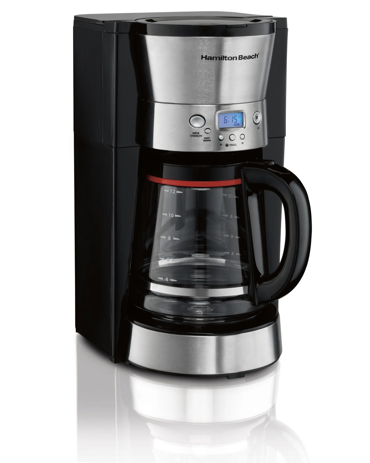 12 Cups Black Programmable Coffee Maker J620