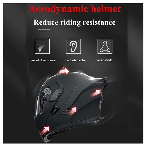 Flip up Front Motorcycle Helmet, Night Vision Modular Integrated Helmet, Lightweight Helmet U674