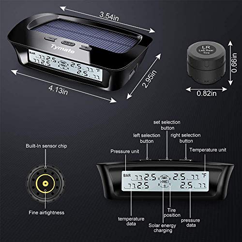 RV Tire Pressure Monitoring System with 4 Sensors R6038