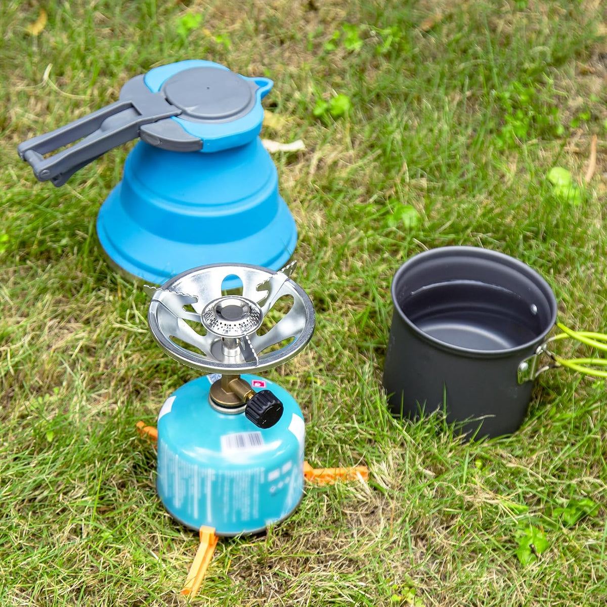 2 in 1 Portable Camping Stove with Carrying Bag I28734
